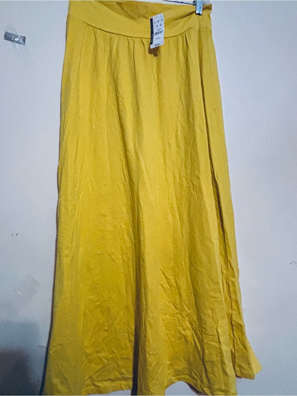 New York & Company Yellow Maxi Skirt